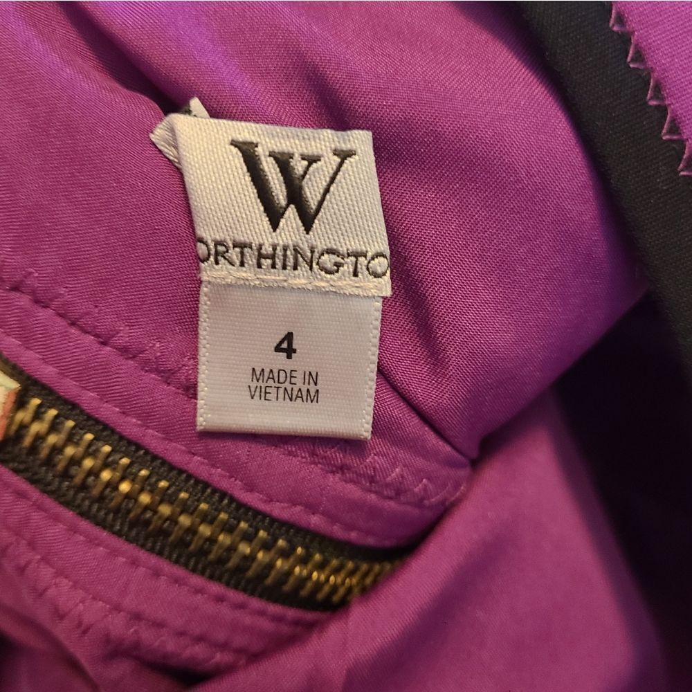 Worthington Stretch Purple Sheath Dress - Picture 10 of 11